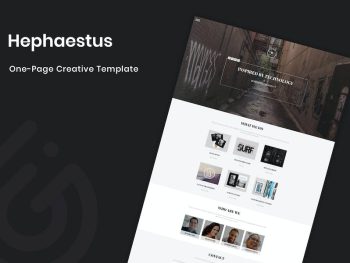 Hephaestus - One-Page Creative Template Yazı Tipi