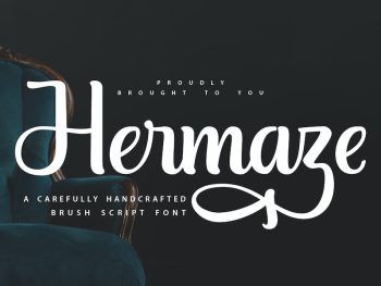 Hermaze | Carefully Handcrafted Brush Script Yazı Tipi