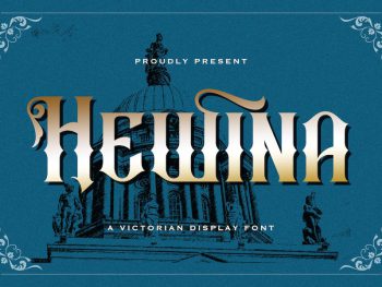 Hewina - Victorian Display Font Yazı Tipi