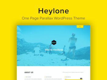 Heylone - One Page Parallax WordPress Teması
