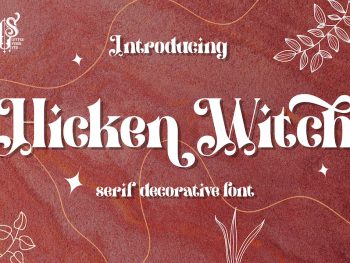 Hicken Witch - Decorative Font Yazı Tipi