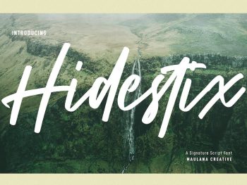 Hidestix Handwritten Font Yazı Tipi