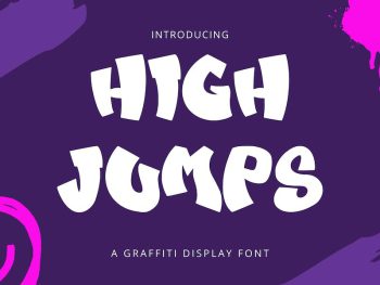 High Jumps - A Graffiti Display Font Yazı Tipi