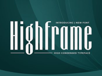 Highframe - High Condensed Typeface Yazı Tipi