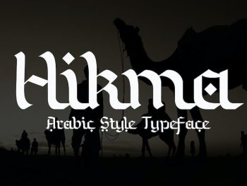 Hikma - Arabic Style Typeface Yazı Tipi