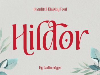 Hildor Beautiful Display Font Yazı Tipi