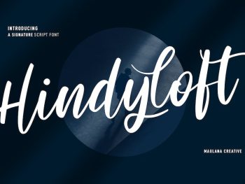 Hindyloft Signature Script Font Yazı Tipi