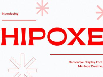 Hipoxe Decorative Sans Serif Display Font Yazı Tipi