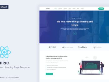 Hiric - React Landing Page Template Yazı Tipi