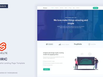 Hiric - Svelte Landing Page Template Yazı Tipi