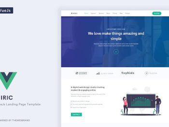 Hiric - VueJs Landing Page Template Yazı Tipi