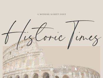 Historic Times - Handwritten Script Font Yazı Tipi