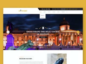 History- Museum & Exhibition HTML Template Yazı Tipi