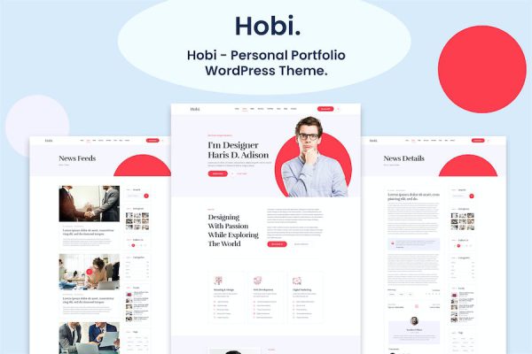 Hobi - Personal Portfolio WordPress Teması