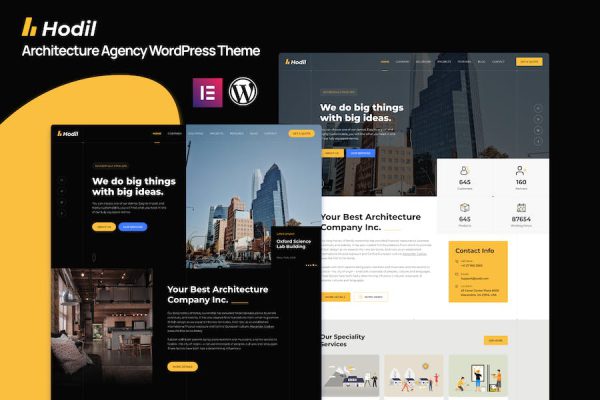 Hodil - Architecture Theme WordPress Teması