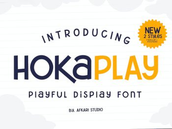 HokaplayPlayful Display Font Yazı Tipi