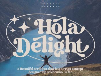 Hola Delight serif font Yazı Tipi