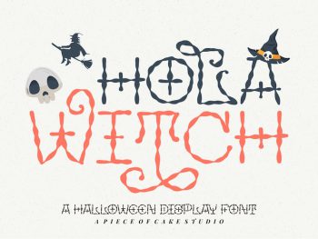 Hola Witch - A Display Font Yazı Tipi