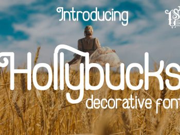 Hollybucks - decorative font Yazı Tipi