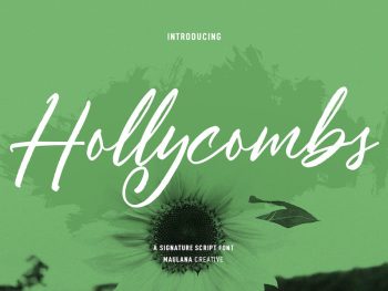 Hollycombs Script Font Yazı Tipi