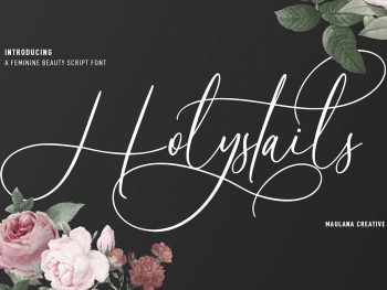 Holystails Beauty Script Font Yazı Tipi