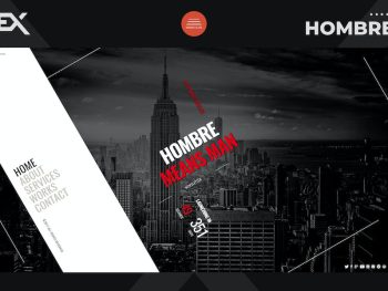 Hombre - Responsive Coming Soon Page Yazı Tipi