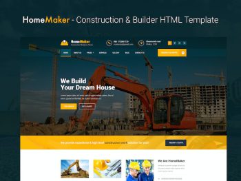 HomeMaker - Construction & Builder HTML Template Yazı Tipi