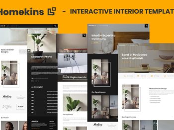 Homekins - Interactive Interior Template Yazı Tipi