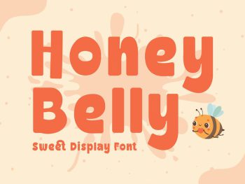 Honey Belly - Sweet Display Font Yazı Tipi