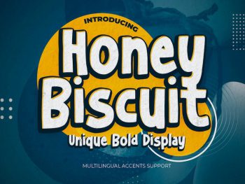 Honey Biscuit - Unique Bold Display Yazı Tipi