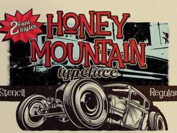 Honey Mountain Typeface Yazı Tipi