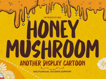 Honey Mushroom - Another Display Cartoon Yazı Tipi