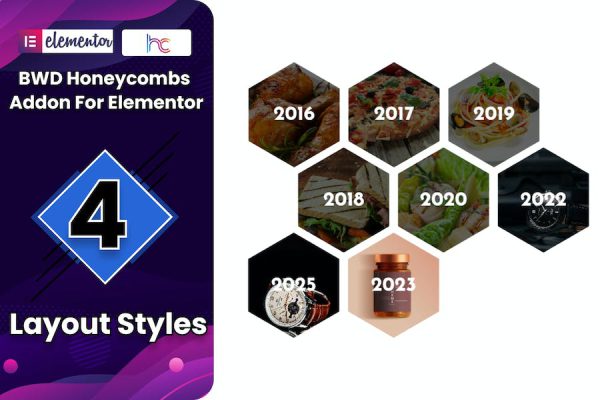 Honeycombs Addon For Elementor WordPress Eklentisi