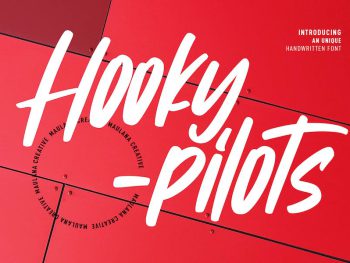 Hookypilots Unique Handwritten Font Yazı Tipi