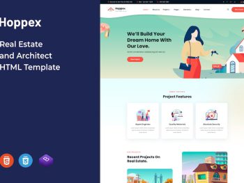 Hoppex – Real Estate and Architect HTML Template Yazı Tipi