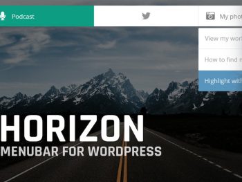 Horizon: Menubar for WordPress WordPress Eklentisi