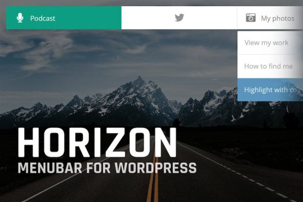 Horizon: Menubar for WordPress WordPress Eklentisi
