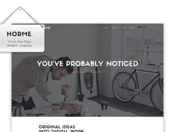 Horme - Clean One Page HTML5 Template Yazı Tipi