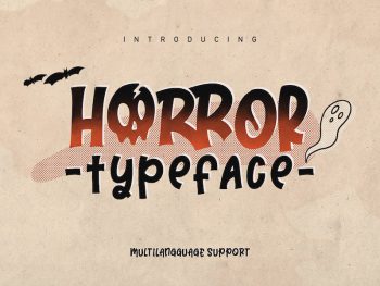 Horror Typeface Yazı Tipi