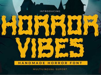 Horror Vibes- Handmade horror Font Yazı Tipi