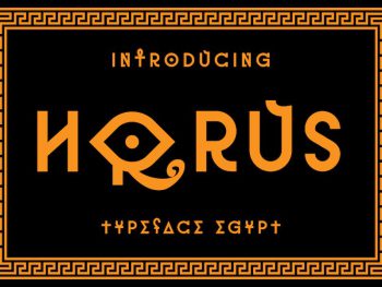 Horus - Egypt Style Font Yazı Tipi