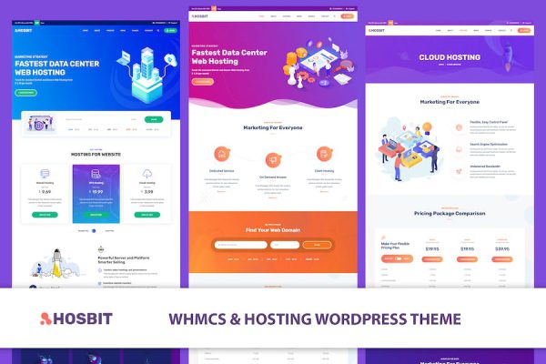 Hosbit - WHMCS & Hosting WordPress Teması