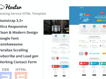 Hoster | Hosting Service HTML Template Yazı Tipi