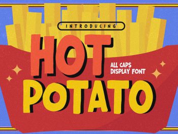 Hot Potato - All Caps Display Font Yazı Tipi