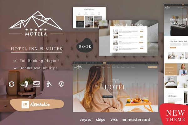 Hotel Inn Booking Theme WordPress Teması