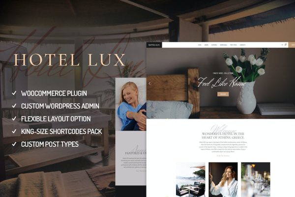 Hotel Lux - Resort & Hotel WordPress Teması