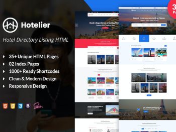 Hotelier Directory Listing HTML Template Yazı Tipi