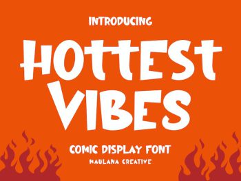 Hottest Vibes Comic Display Font Yazı Tipi