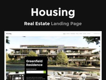 Housing - Real Estate Landing Page Yazı Tipi