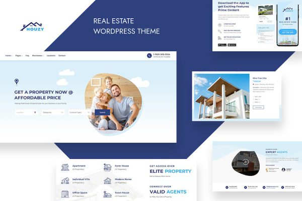 Houzy - RealEstate WordPress Teması